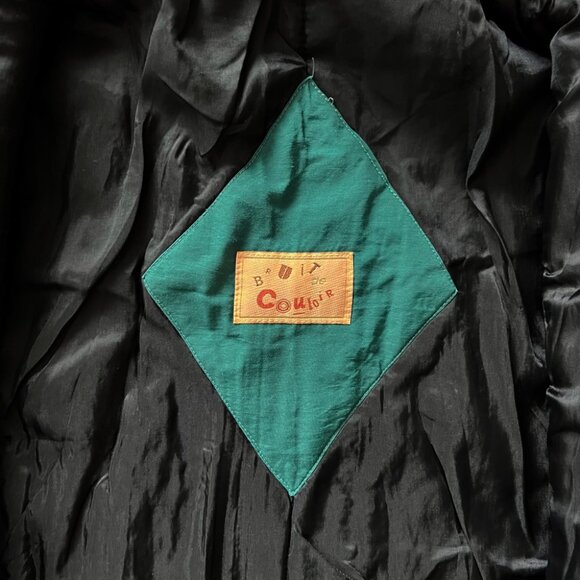 Bruit De Couloir (France) Vintage Saddle Sleeve Padded Parka : L - Picture 5 of 6